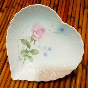 Vintage Mikasa "With Love" Heart Dish
